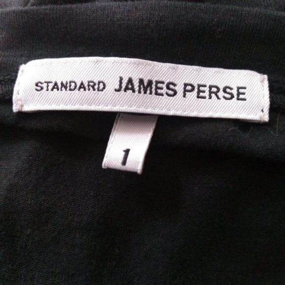 Standard James Perse black cotton mini dress  size 1 - Picture 8 of 10